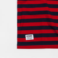 Butter Goods Cycle Stripe T-Shirt - Navy / Red thumbnail