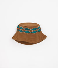 Butter Goods Diamond Knit Bucket Hat - Nutmeg