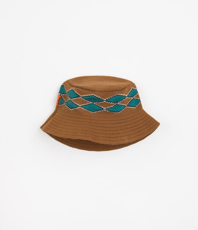 Butter Goods Diamond Knit Bucket Hat - Nutmeg