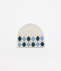 Butter Goods Diamond Knit Skull Beanie - Cream