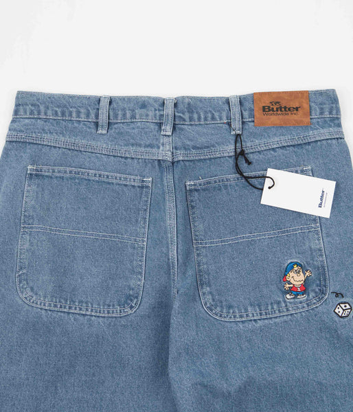 Butter Goods Dice Jeans - Washed Indigo | Flatspot