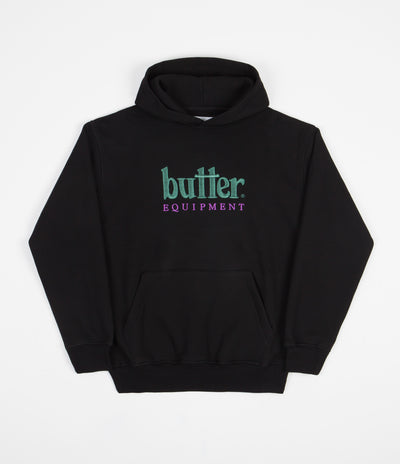 Butter Goods Equipment Embroidered Hoodie - Black