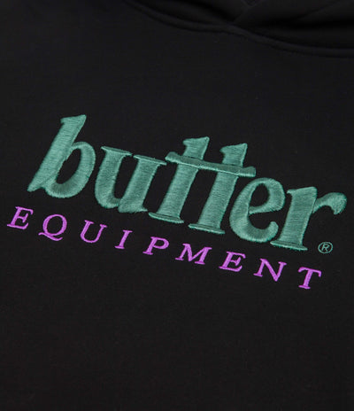 Butter Goods Equipment Embroidered Hoodie - Black