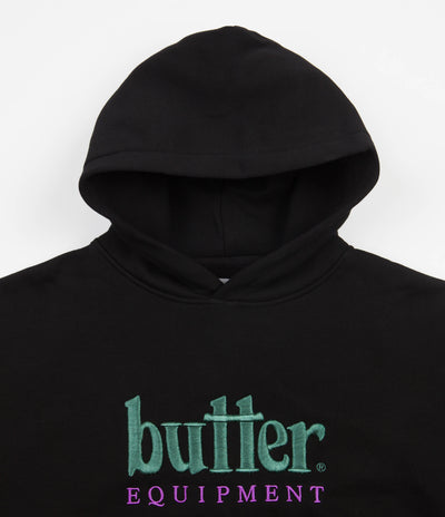 Butter Goods Equipment Embroidered Hoodie - Black