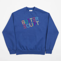 Butter Goods Equipt Crewneck Sweatshirt - Royal thumbnail