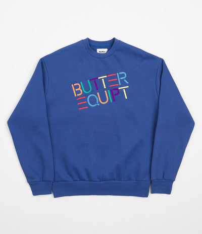 Butter Goods Equipt Crewneck Sweatshirt - Royal