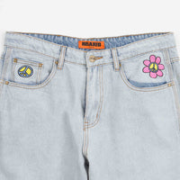 Butter Goods Flower Denim Jeans - Light Blue thumbnail