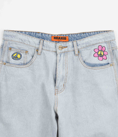 Butter Goods Flower Denim Jeans - Light Blue