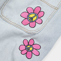 Butter Goods Flower Denim Jeans - Light Blue thumbnail