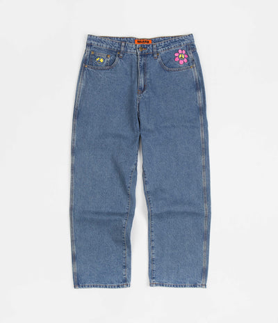 Butter Goods Flower Denim Jeans - Washed Indigo