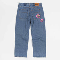 Butter Goods Flower Denim Jeans - Washed Indigo thumbnail