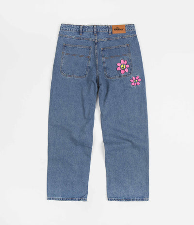 Butter Goods Flower Denim Jeans - Washed Indigo