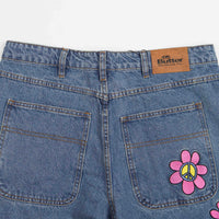 Butter Goods Flower Denim Jeans - Washed Indigo thumbnail