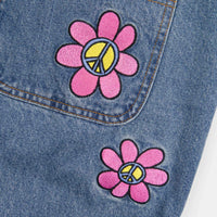 Butter Goods Flower Denim Jeans - Washed Indigo thumbnail