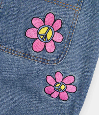 Butter Goods Flower Denim Jeans - Washed Indigo