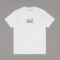 Butter Goods Flowers Classic Logo T-Shirt - White thumbnail