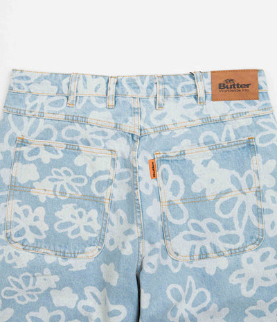 Butter Goods Flowers Jeans - Light Blue