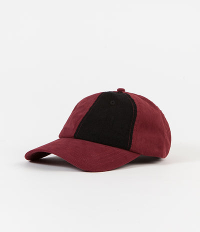 Butter Goods Fractions 6 Panel Cap - Wine / Black