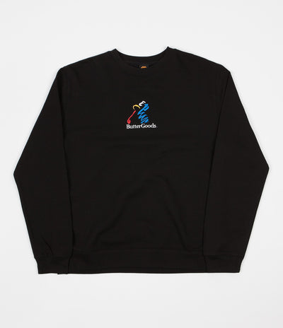 Butter Goods Golf Crewneck Sweatshirt - Black