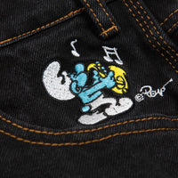 Butter Goods x The Smurfs Harmony Jeans - Washed Black thumbnail