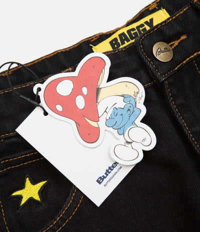 Butter Goods x The Smurfs Harmony Jeans - Washed Black