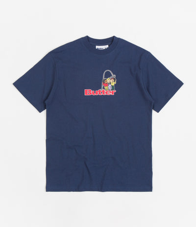 Butter Goods Headphones Logo T-Shirt - Denim