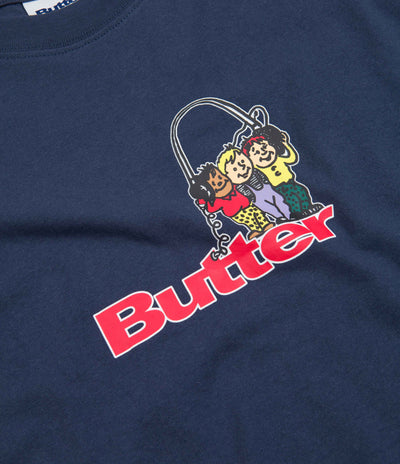 Butter Goods Headphones Logo T-Shirt - Denim