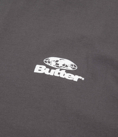 Butter Goods Heavyweight Pigment Dye T-Shirt - Washed Black