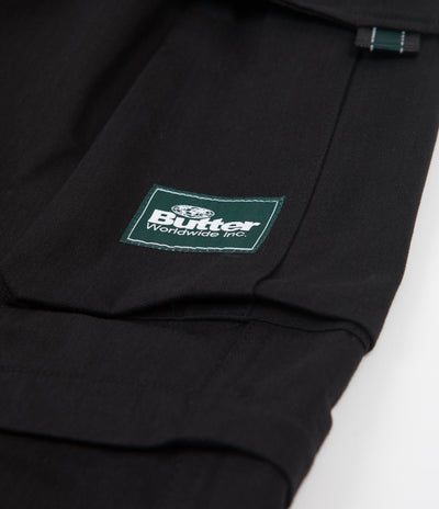 Butter Goods Hiking Zip Off Cargo Pants - Black