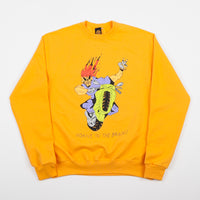 Butter Goods Insane In The Brain Crewneck Sweatshirt - Gold thumbnail