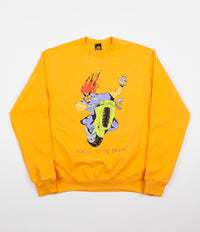 Butter Goods Insane In The Brain Crewneck Sweatshirt - Gold