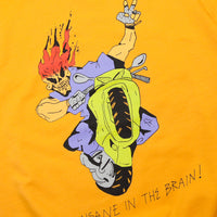 Butter Goods Insane In The Brain Crewneck Sweatshirt - Gold thumbnail