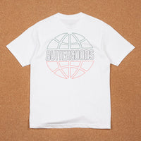 Butter Goods Italia Outline Logo T-Shirt - White thumbnail