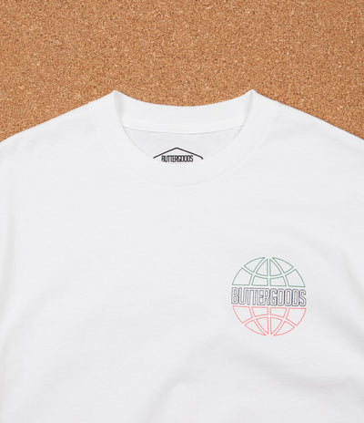 Butter Goods Italia Outline Logo T-Shirt - White