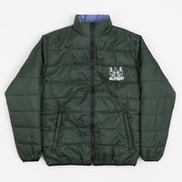 Butter Goods Jun Reversible Puffer Jacket - Army / Slate thumbnail