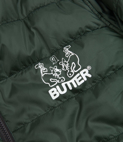 Butter Goods Jun Reversible Puffer Jacket - Army / Slate