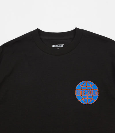 Butter Goods Keyline Worldwide Logo T-Shirt - Black