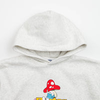 Butter Goods x The Smurfs Lazy Logo Hoodie - Ash Grey thumbnail