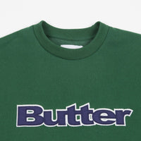 Butter Goods Logo Crewneck Sweatshirt - Forest Green thumbnail