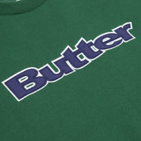 Butter Goods Logo Crewneck Sweatshirt - Forest Green thumbnail