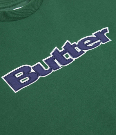 Butter Goods Logo Crewneck Sweatshirt - Forest Green