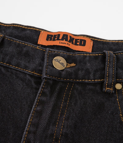 Butter Goods Mushroom Denim Pants - Washed Black