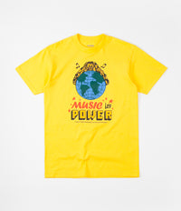 Butter Goods Music Is Power T-Shirt - Yellow