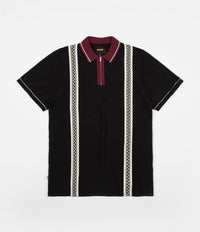 Butter Goods Newark Zip Polo Shirt - Black