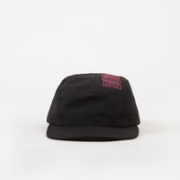 Butter Goods Outline 5 Panel Cap - Black thumbnail