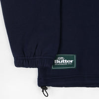 Butter Goods Park 1/4 Zip Pullover Jacket - Dark Navy thumbnail