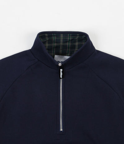 Butter Goods Park 1/4 Zip Pullover Jacket - Dark Navy