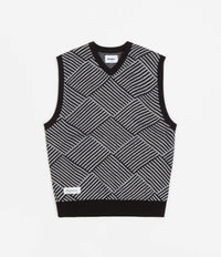 Butter Goods Parquet Knit Vest - Black / Grey