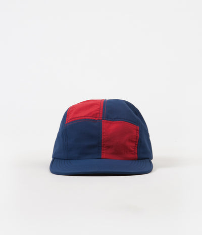 Butter Goods Patchwork Camp Cap - Dark Navy / Red