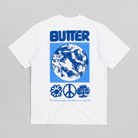 Butter Goods Peace On Earth T-Shirt - White thumbnail